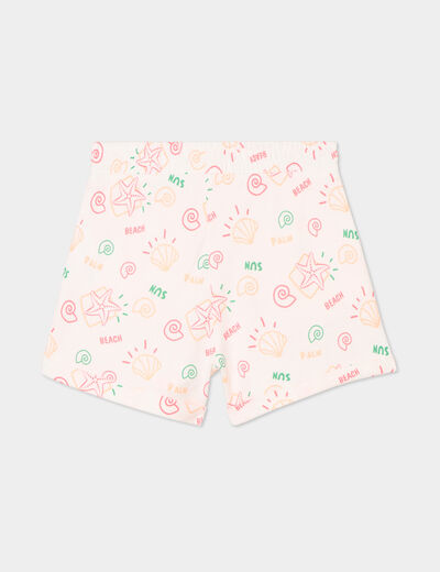 Lot 2 shorts ecru fille