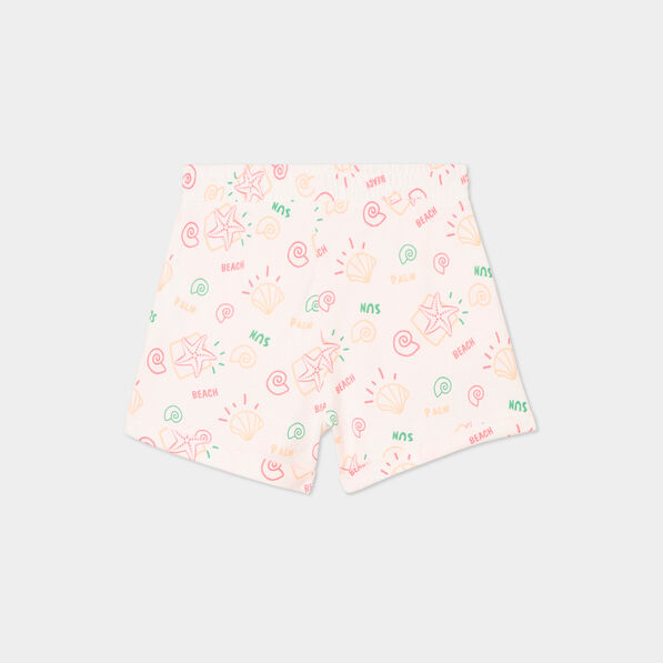 Lot 2 shorts ecru fille