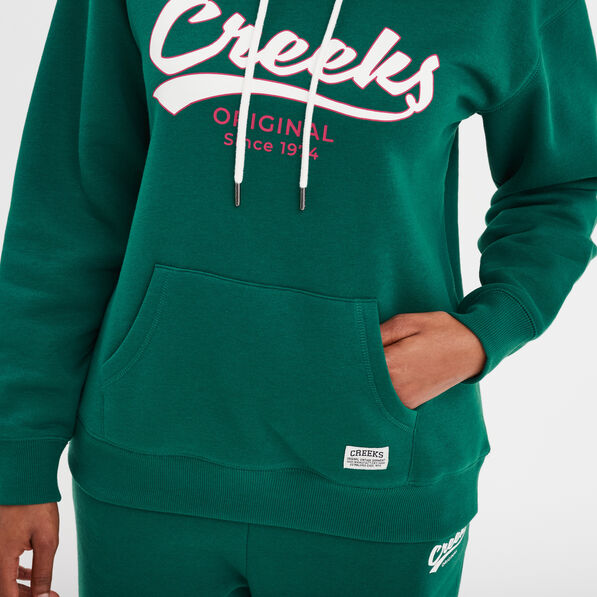 Sweat à capuche hoodie Creeks Original vert foncé femme