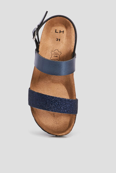 Sandales bleu marine fille