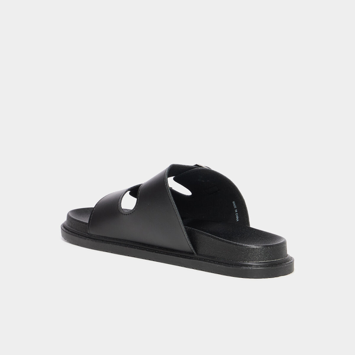 Mules avec boucles noir femme
