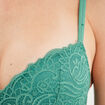 Soutien-gorge triangle paddé dentelle vert menthe femme