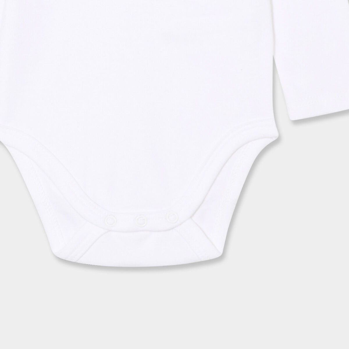 Body US coton Monsieur Caca x La Halle blanc b&eacute;b&eacute; fille
