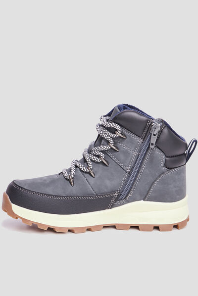 Bottines avec zip Trappeur Barato bleu garçon