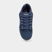 Tennis basses en toile &agrave; lacets bleu marine homme