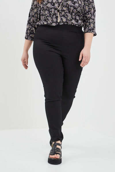 Jegging noir femme grande taille