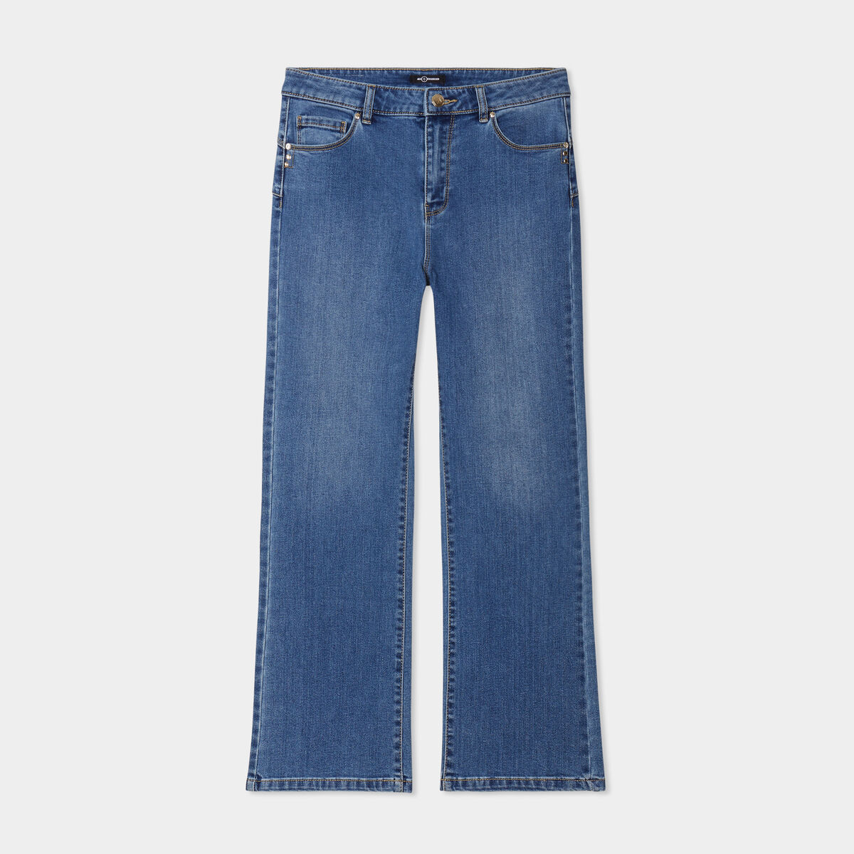 Jeans flare push up 7/8ème Mosquitos denim double stone femme