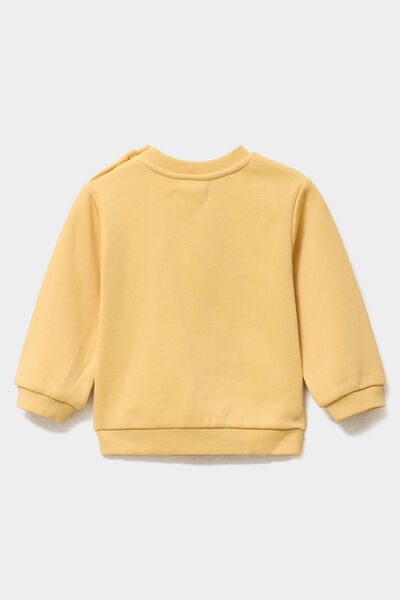 Sweat manches longues jaune b&eacute;b&eacute; gar&ccedil;on