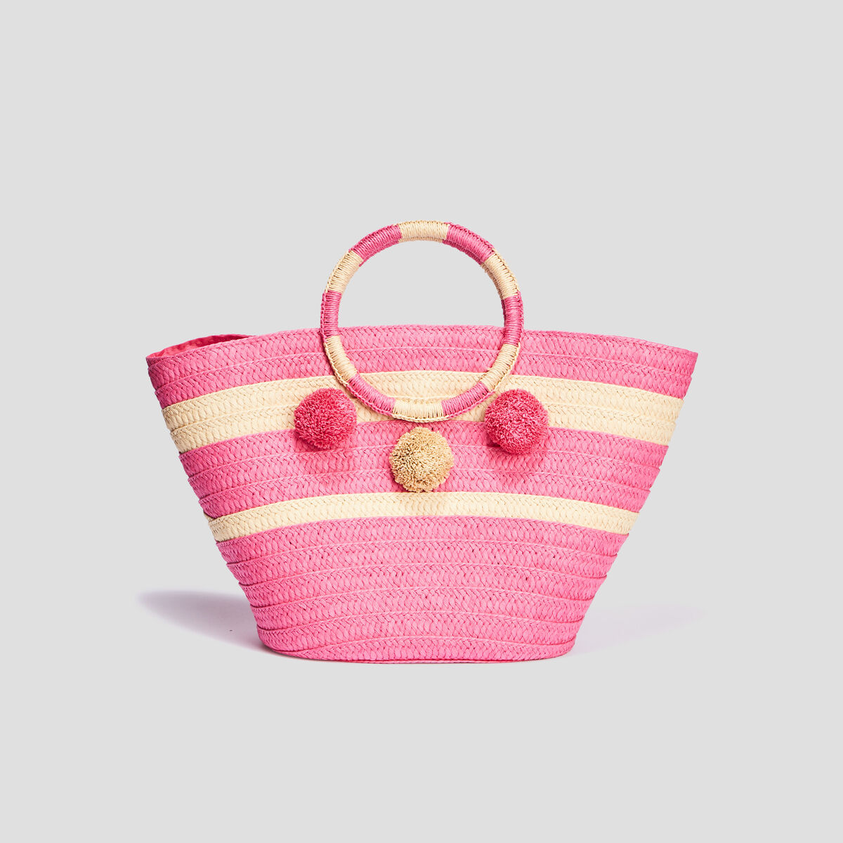 Sac cabas trapèze rose fushia femme