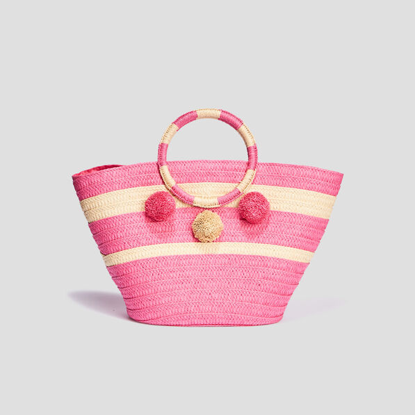 Sac cabas trapèze rose fushia femme