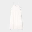Robe plumetis bas asymétrique ivoire fille