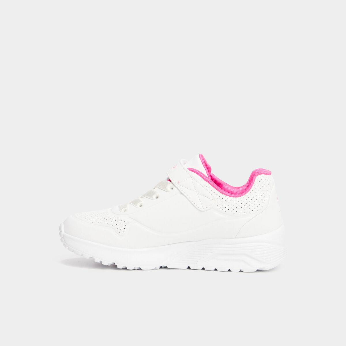 Tennis à lacets Skechers Uno blanc fille