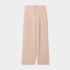 pantalon city wide leg a pinces sable femme Pantalon city wide leg à pinces sable femme