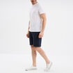 Short de jogging en molleton bleu marine homme