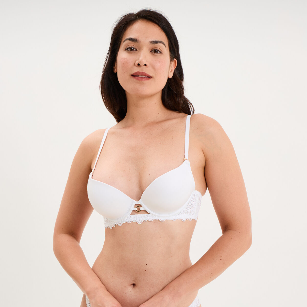 Soutien-gorge maxi push-up padd&eacute; blanc femme