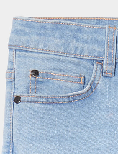 Jeans denim regular 5 poches denim bleach garçon
