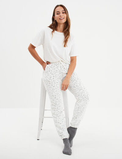 Pantalon de pyjama gris femme