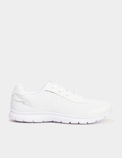 Baskets running Run-Up blanc femme