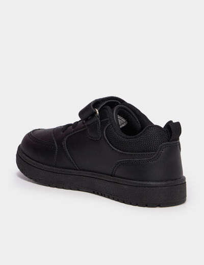 Baskets avec scratchs noir gar&ccedil;on