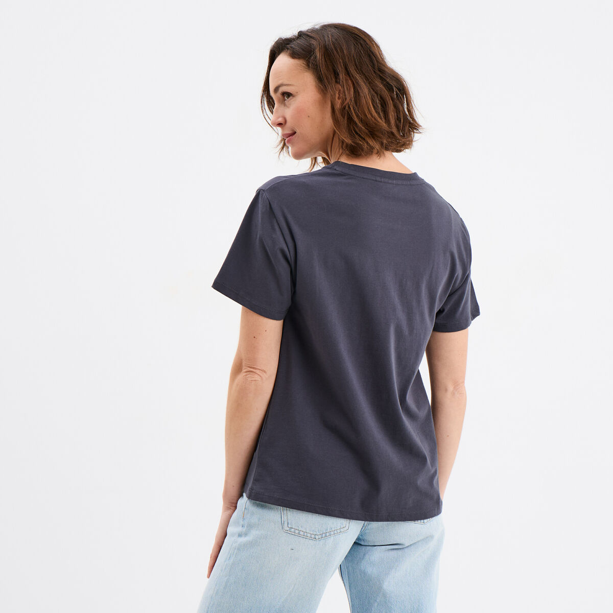 T-shirt manches courtes Le Roi lion noir femme