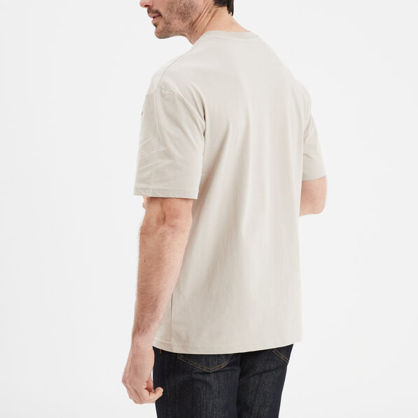 t shirt manches courtes coton mustang sable homme T-shirt manches courtes coton Mustang sable homme