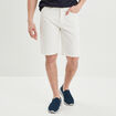 Bermuda droit 5 poches en jean Creeks denim blanc homme