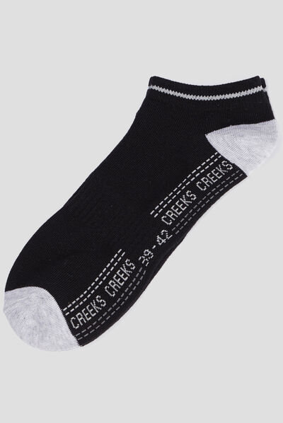 Lot 5 paires de socquettes multicolore homme