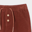 Pantalon velours 2 poches côtelé coton marron foncé bébé garçon
