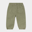Pantalon jogger bas élastiqué coton vert kaki bébé garçon