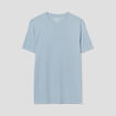 T-shirt droit en coton manches courtes gris homme