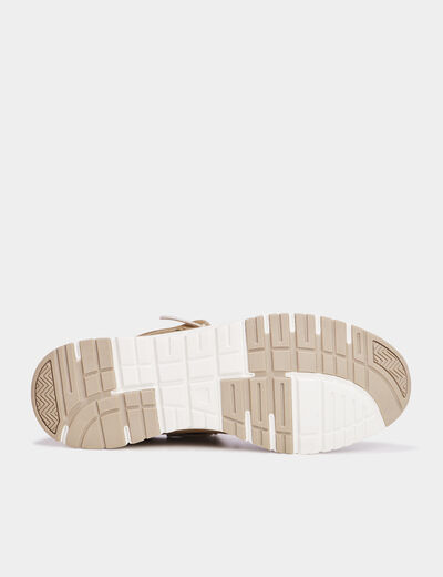 Loafer avec lacets sur l'avant sable homme