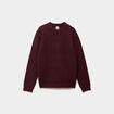 Pull col rond manches longues prune homme