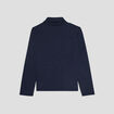 T-shirt coton col roul&eacute; manches longues bleu marine gar&ccedil;on