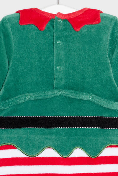 Ensemble pyjama 2 pièces de Noël vert bébé garçon