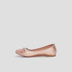 Ballerines irisées à noeud sable fille