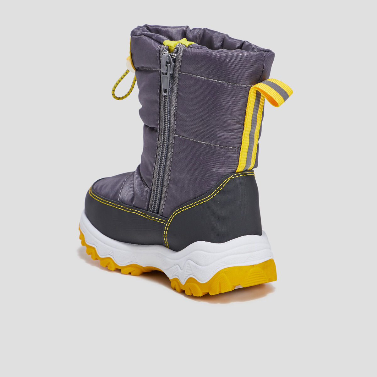 Bottes de neige semelle épaisse gris garçon