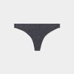 String microfibre sans coutures gris foncé femme