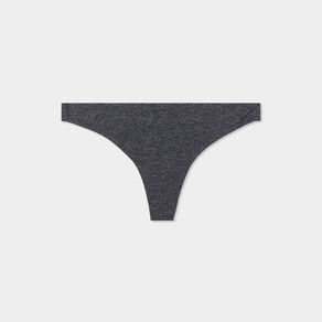 String microfibre sans coutures gris foncé femme