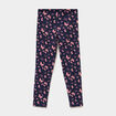 Legging taille &eacute;lastiqu&eacute;e coton bleu marine fille