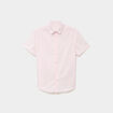 Chemise droite manches courtes rose clair homme