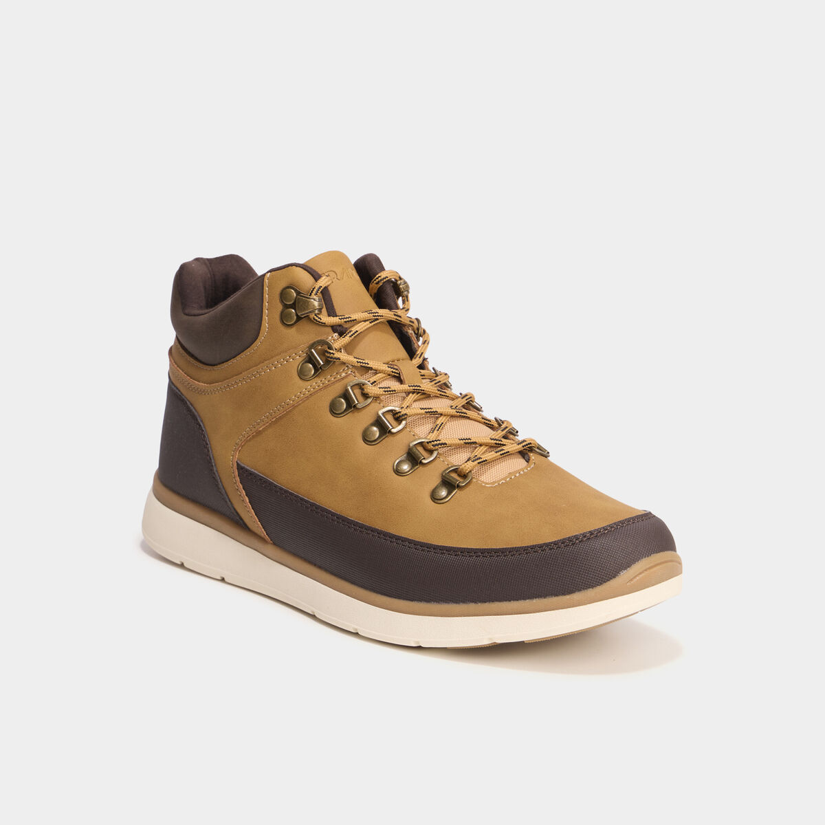 Bottines montantes &agrave; lacets marron clair homme