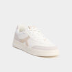 Baskets &agrave; lacets semelle plate sable homme