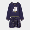 Robe 2-en-1 patineuse Harry Potter bleu marine fille