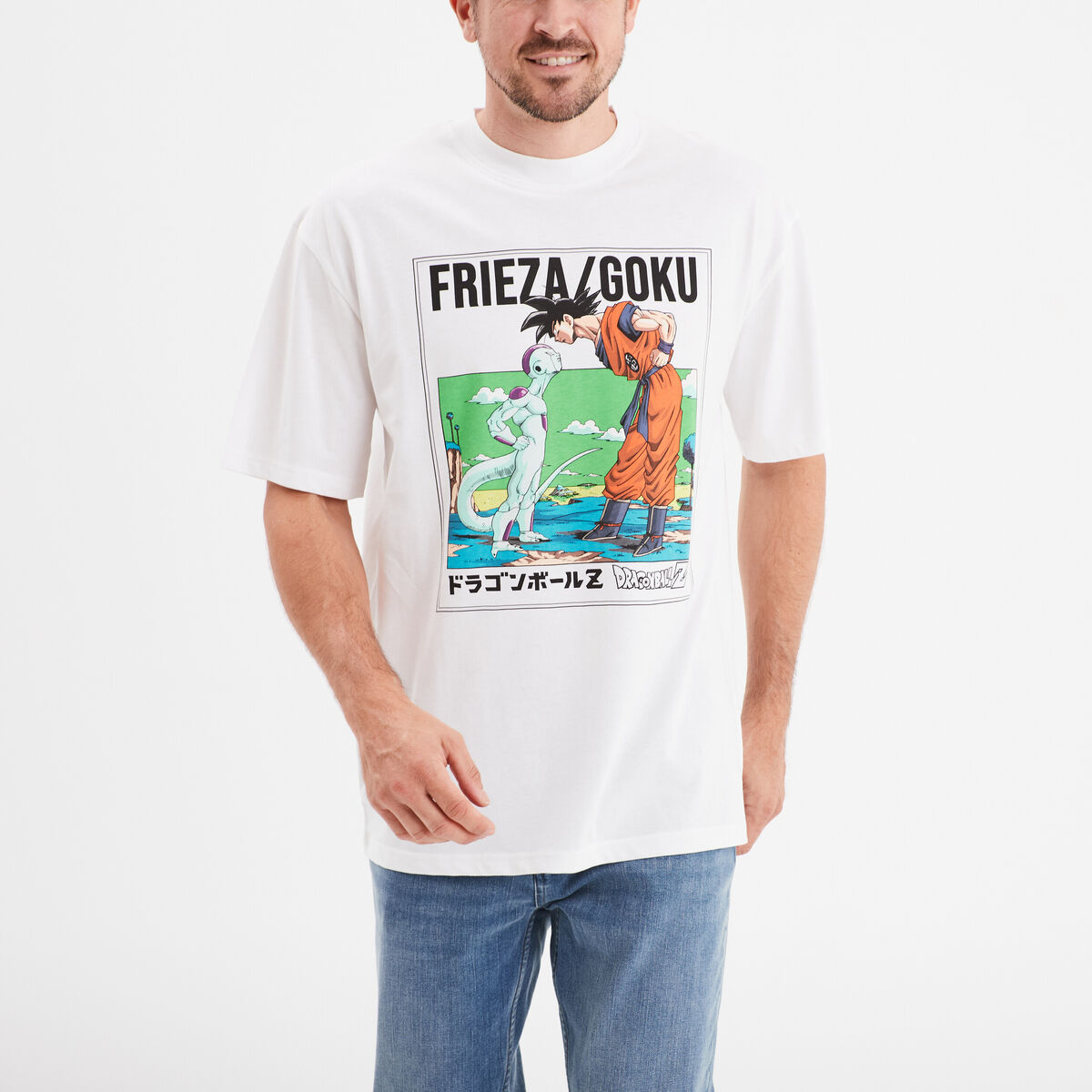T-shirt manches courtes Dragon Ball Z blanc homme