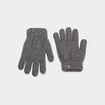 Gants doubl&eacute;s gris fonc&eacute; mixte