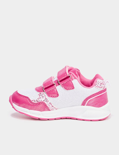 Baskets running lumineuses Minnie rose fille
