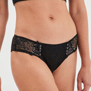shorty en dentelle noir femme Shorty en dentelle noir femme
