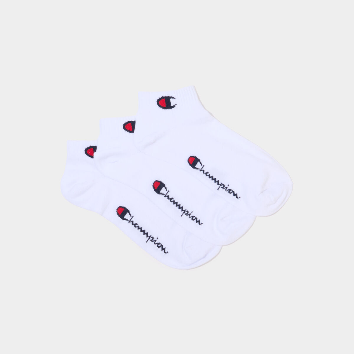 Lot 3 paires socquettes Champion blanc homme