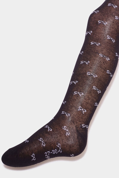 Lot 2 collants noir fille