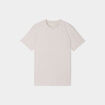 T-shirt manches courtes col rond creme homme